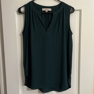 Loft dark green blouse